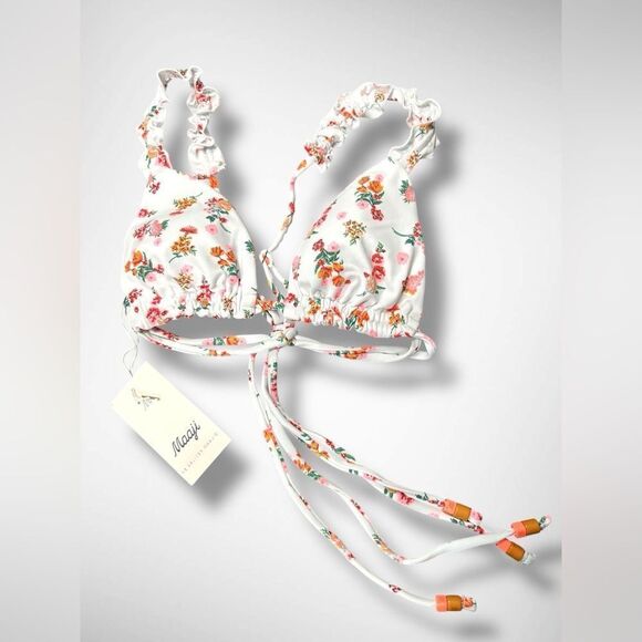 NEW MAAJI fressia sunset top Reversible in white Size M - Picture 6 of 12